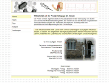 Tablet Screenshot of praxis-dr-jensen.de